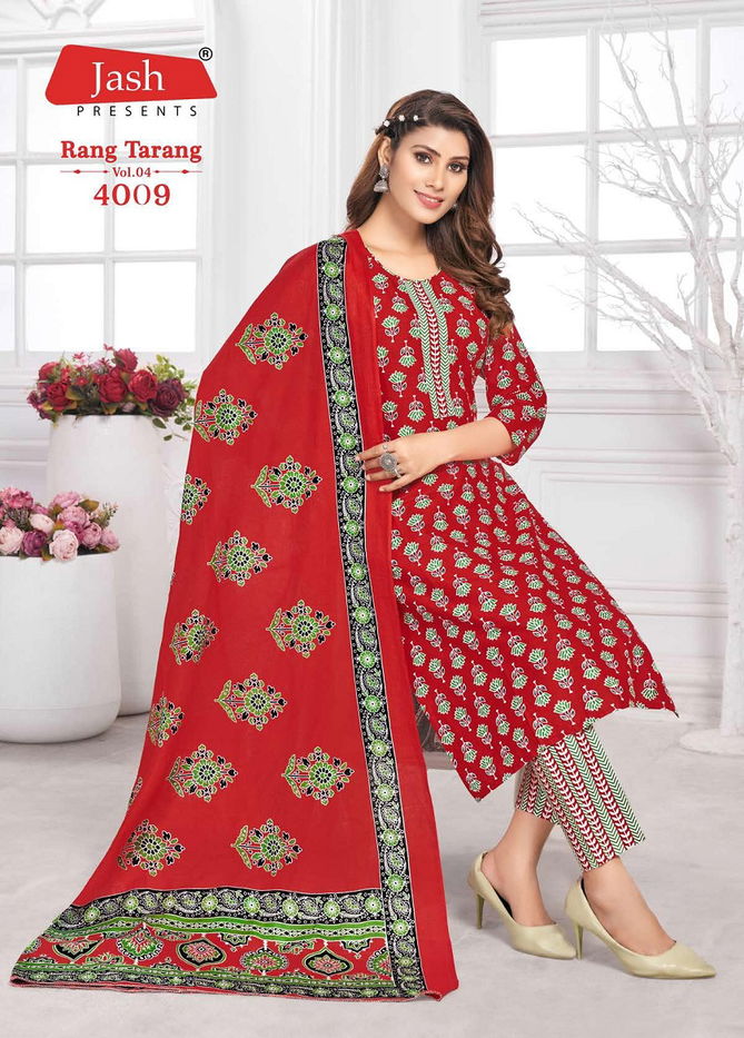 Rang Tarang Vol 4 By Jash Cotton Printed Kurti With Bottom Dupatta Wholesalers In Surat
